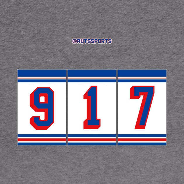 Rep Your Area Code (NYR 917) by RUTSSports
